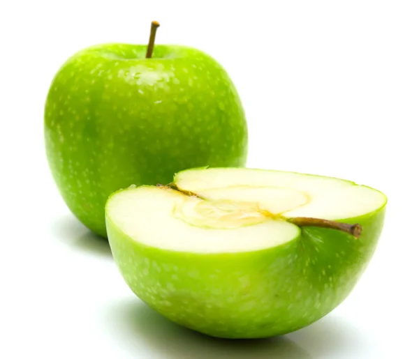 Šťavnatá zelená jablka — Stock fotografie