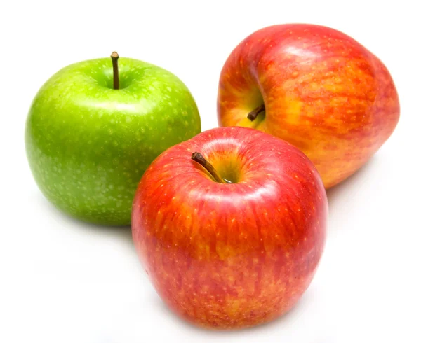 绿色和红色苹果 3 — 图库照片
