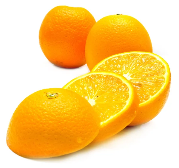 Olgun cuted portakal — Stok fotoğraf