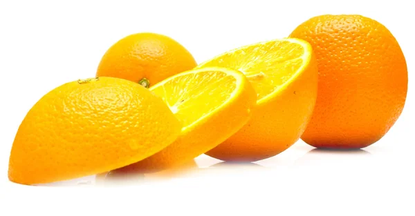 Mogen mittenrutan apelsiner — Stockfoto