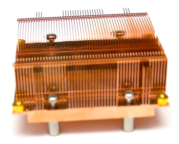 散热器的冷却器的计算机 — 图库照片