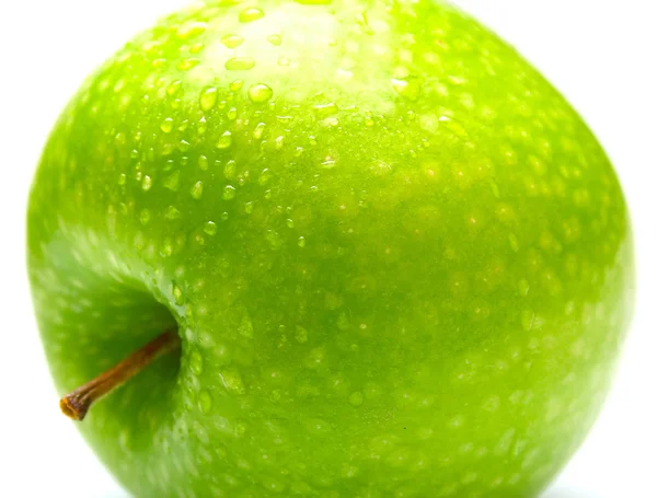 Reifer saftiger grüner Apfel — Stockfoto