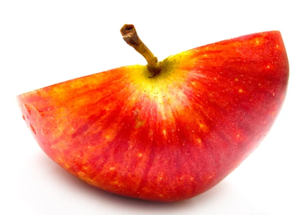 Połowa czerwone jabłko — Zdjęcie stockowe