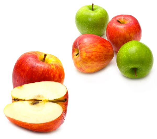 Κόκκινα και πράσινα μήλα — Φωτογραφία Αρχείου