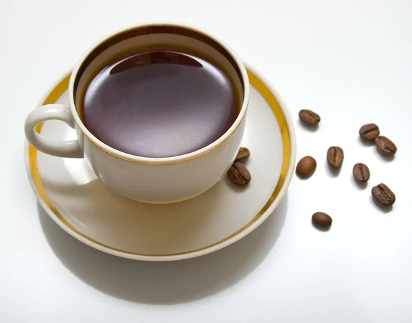Coffee on a white — Stock Photo, Image