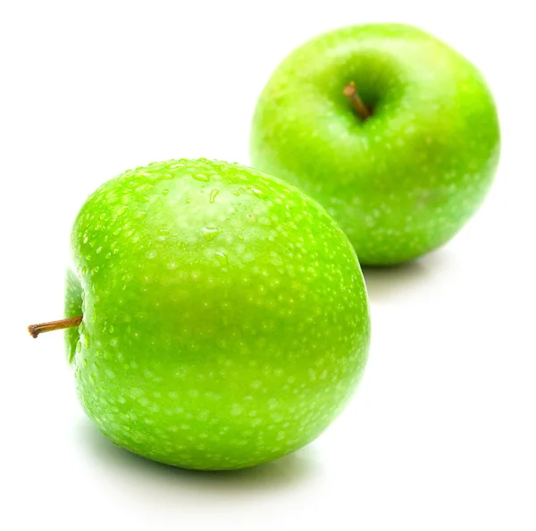湿绿苹果 — 图库照片