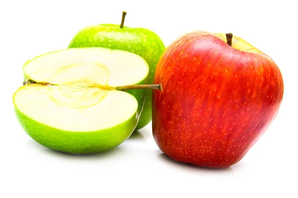 Πράσινα και κόκκινα μήλα — Φωτογραφία Αρχείου