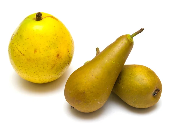 黄色と緑の梨 — ストック写真