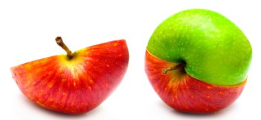 yaratıcı elma ve yarım