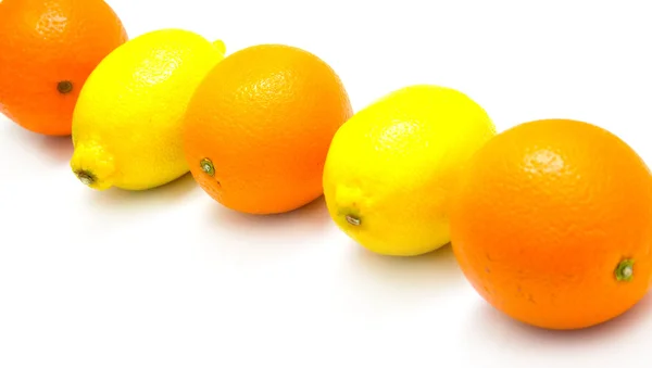 橙子和柠檬黄色 — 图库照片