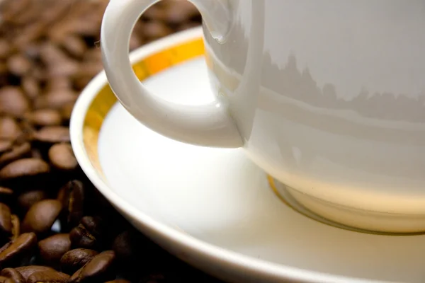 Чашка с горячим кофе — стоковое фото