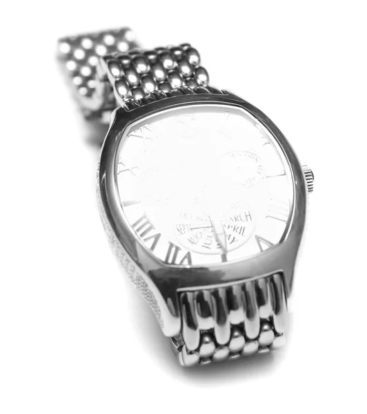 Relógio de prata — Fotografia de Stock