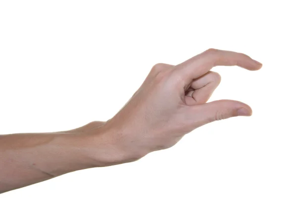 Mão mostrando o tamanho pequeno — Fotografia de Stock