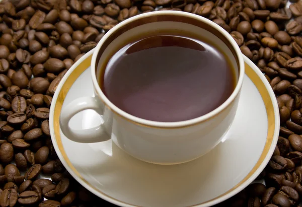 Šálek s horkou kávou — Stock fotografie
