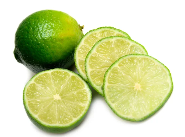 Lime på vit — Stockfoto