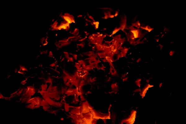 Brand på natten — Stockfoto