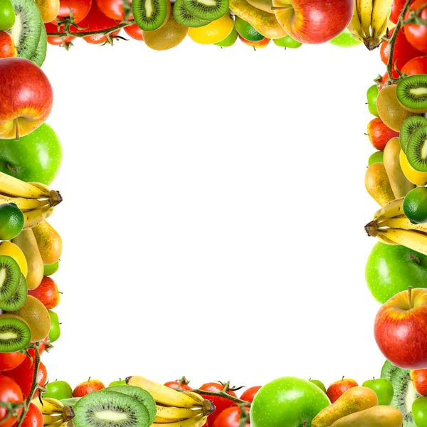 Quadro de frutas e legumes — Fotografia de Stock
