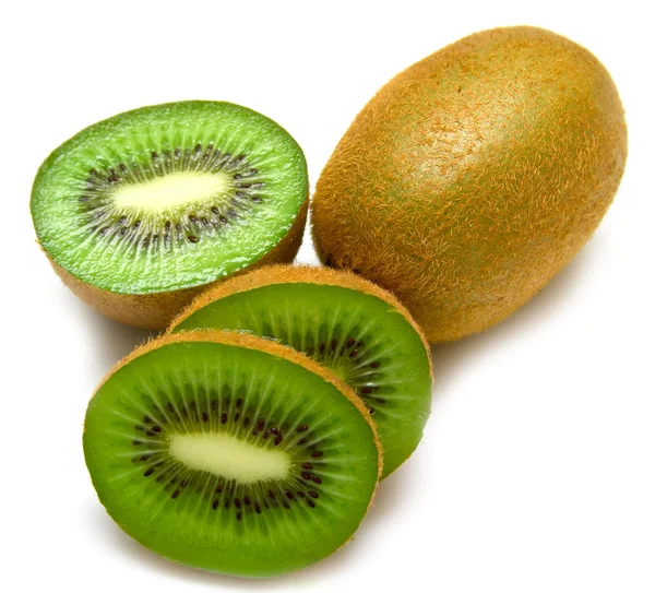 Kiwi fruit op een wit — Stockfoto
