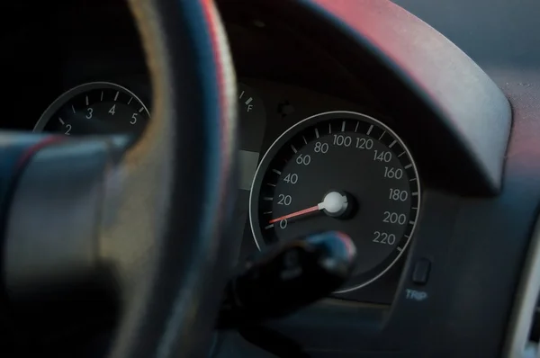 Speedmeter του αυτοκινήτου — Φωτογραφία Αρχείου
