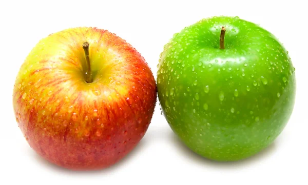 Manzanas rojas y verdes — Foto de Stock