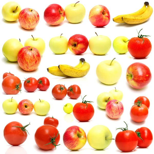 Collage from fruits and vegetables — Stock Photo, Image