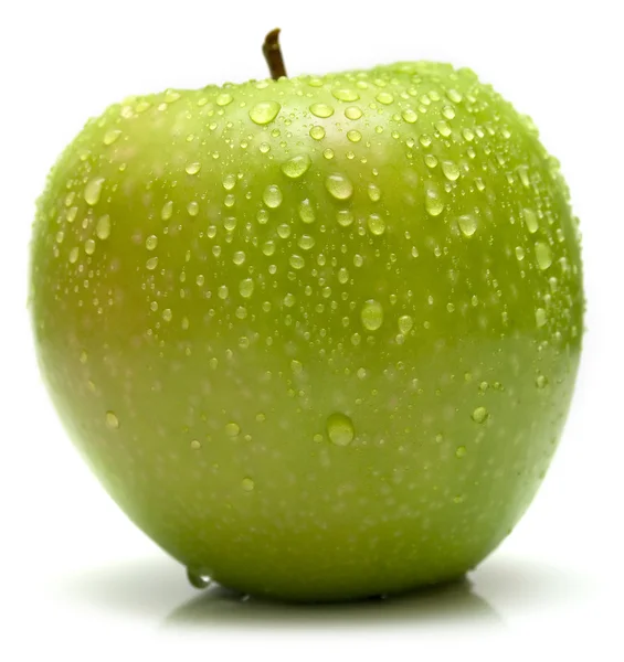 ウェット青リンゴ — ストック写真