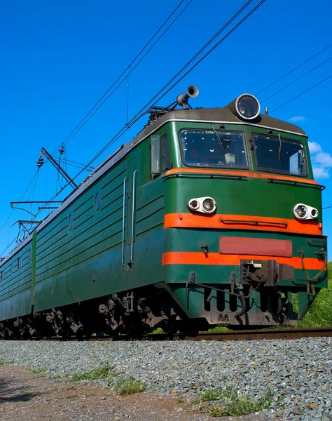 Yeşil lokomotif — Stok fotoğraf