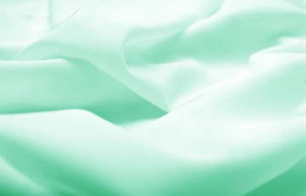 Azure tecido de seda com onda — Fotografia de Stock