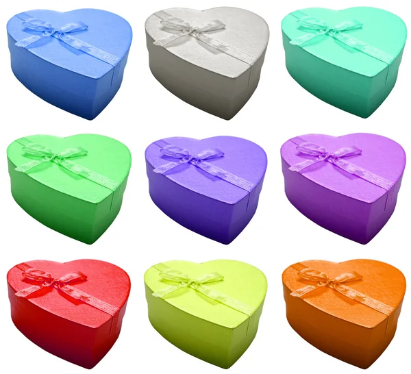 Beautiful colors hearts — Stock Photo, Image