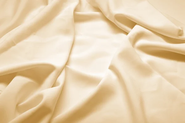 Beige silk fabric — Stock Photo, Image