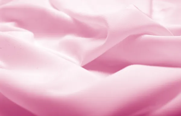 Tessuto di seta rosa con onda — Foto Stock