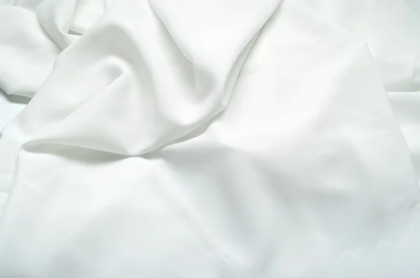 Tejido de seda blanca — Foto de Stock