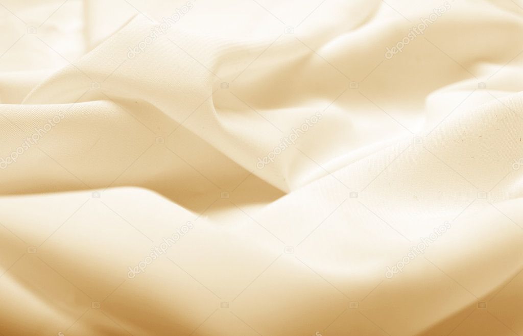 Beige silk fabric with wave