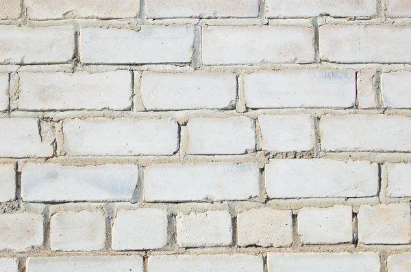 Wall of the house from a white brick — Stock Photo, Image