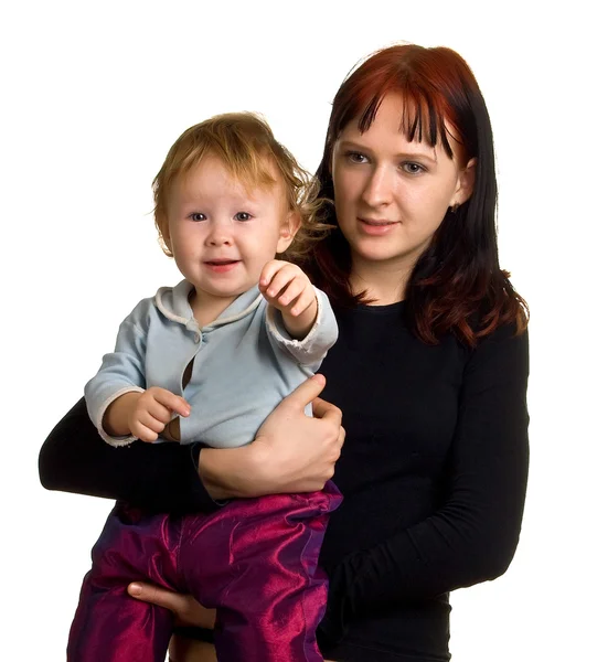 Frauen mit einem kleinen Kind an den Händen — Stockfoto