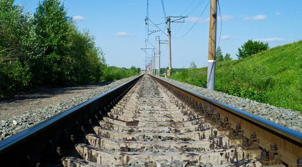 Railroad at noon — Stock Photo, Image
