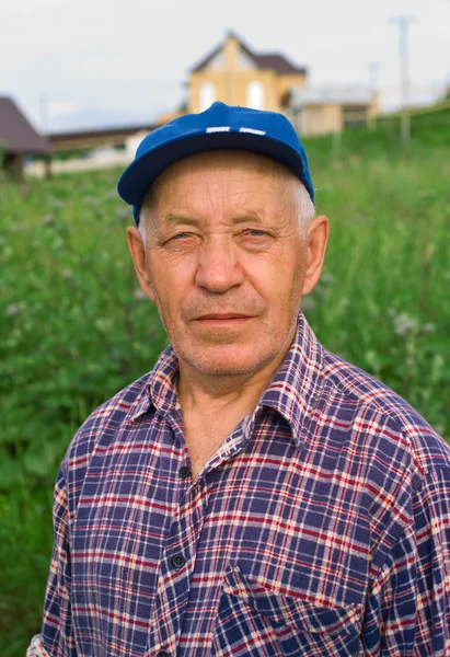 stock image Elderly man in cap