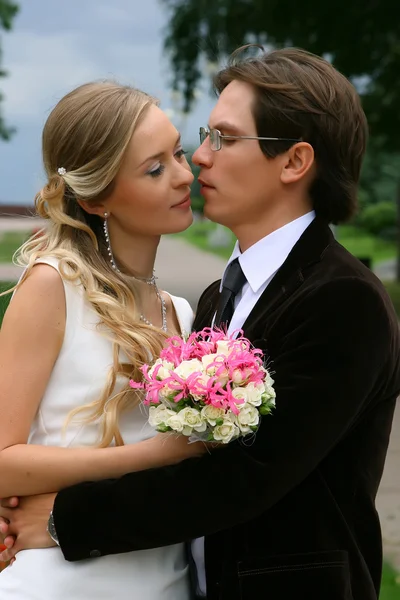 Porträtt av bruden och brudgummen 2 — Stockfoto