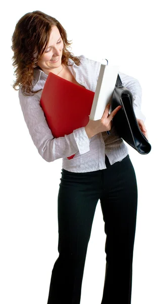 Women with a documents in hands — Stock Photo, Image