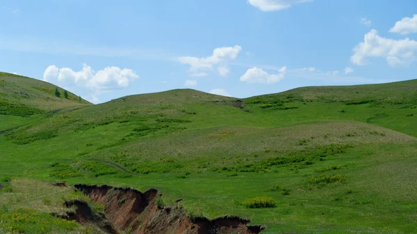 Wzgórza gór ural — Zdjęcie stockowe