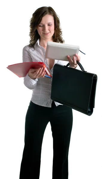 Young women with a documents — Stock Photo, Image