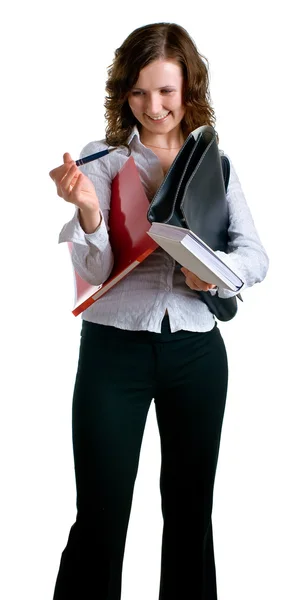 Women with a documents — Stock Photo, Image