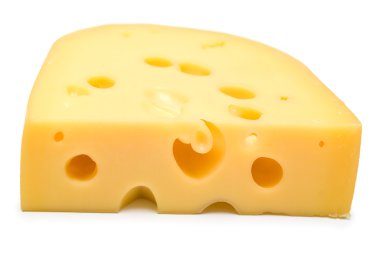 Cheese on white clipart