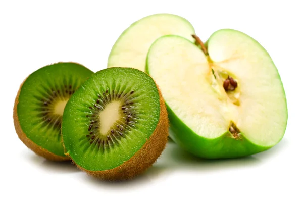 Kiwi vruchten en apple — Stockfoto