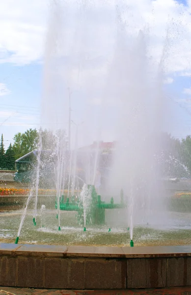 Fountain in Ufa city — Stock Photo, Image