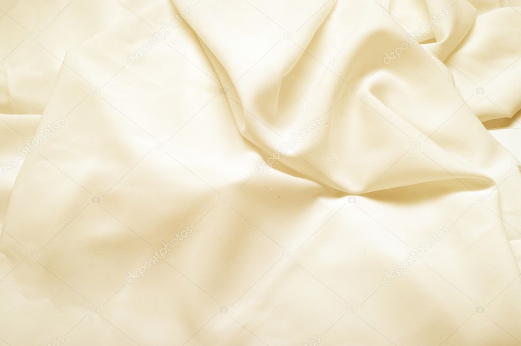 Beige silk fabric