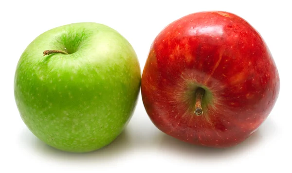 Červená a zelená jablka — Stock fotografie