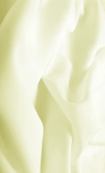 Yellow silk fabric with wave — Stock Photo, Image