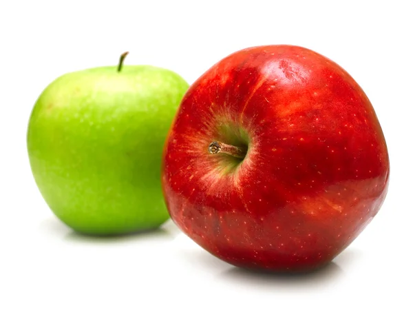Vörös és zöld alma — Stock Fotó