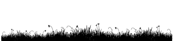 Svart gräs — Stock vektor